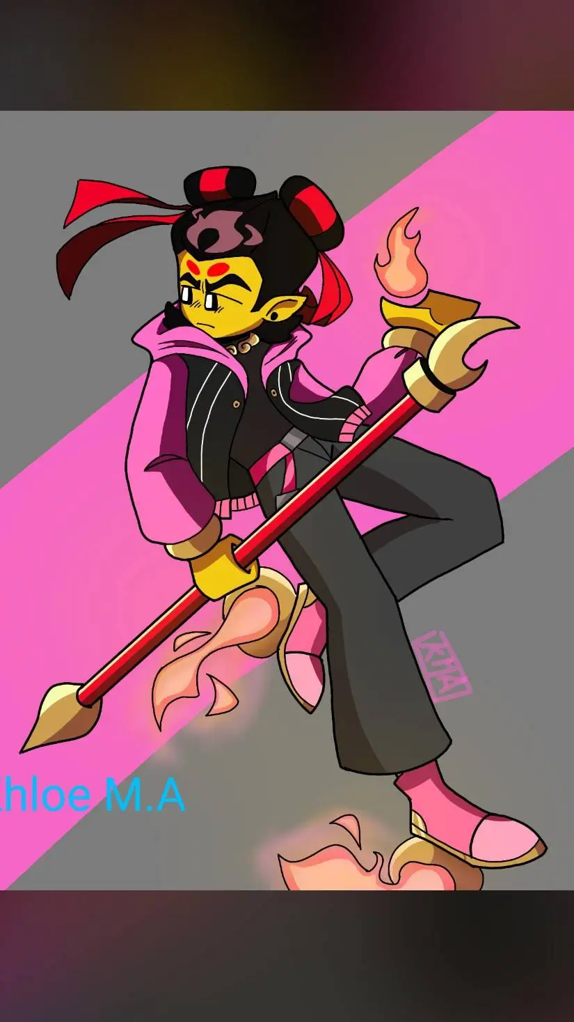 ai character: Nezha lmk  background