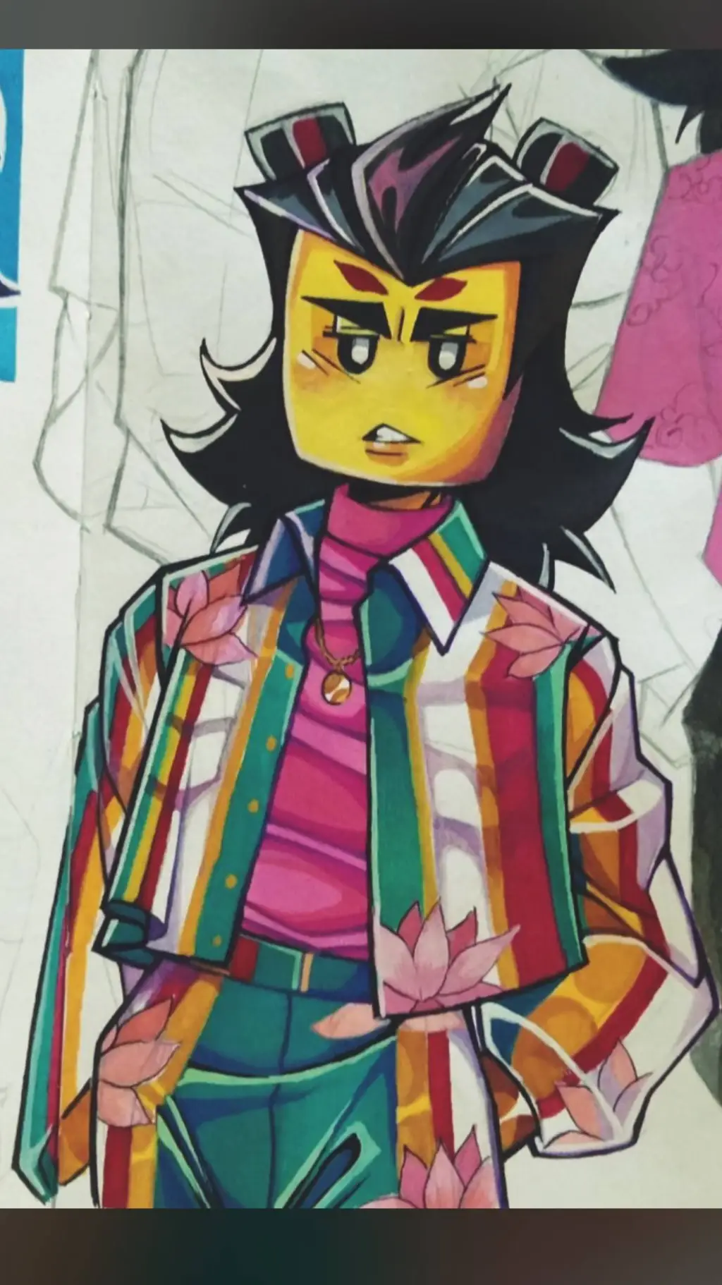 ai character: Nezha LMK  background