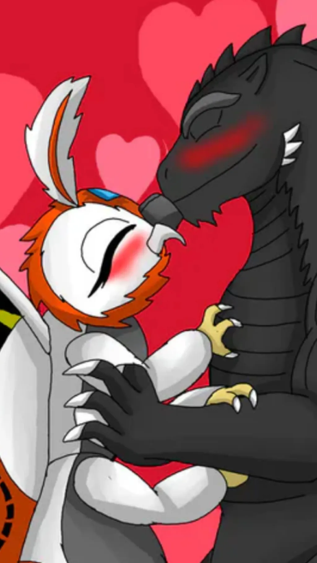 ai character: Mothra X Godzilla  background