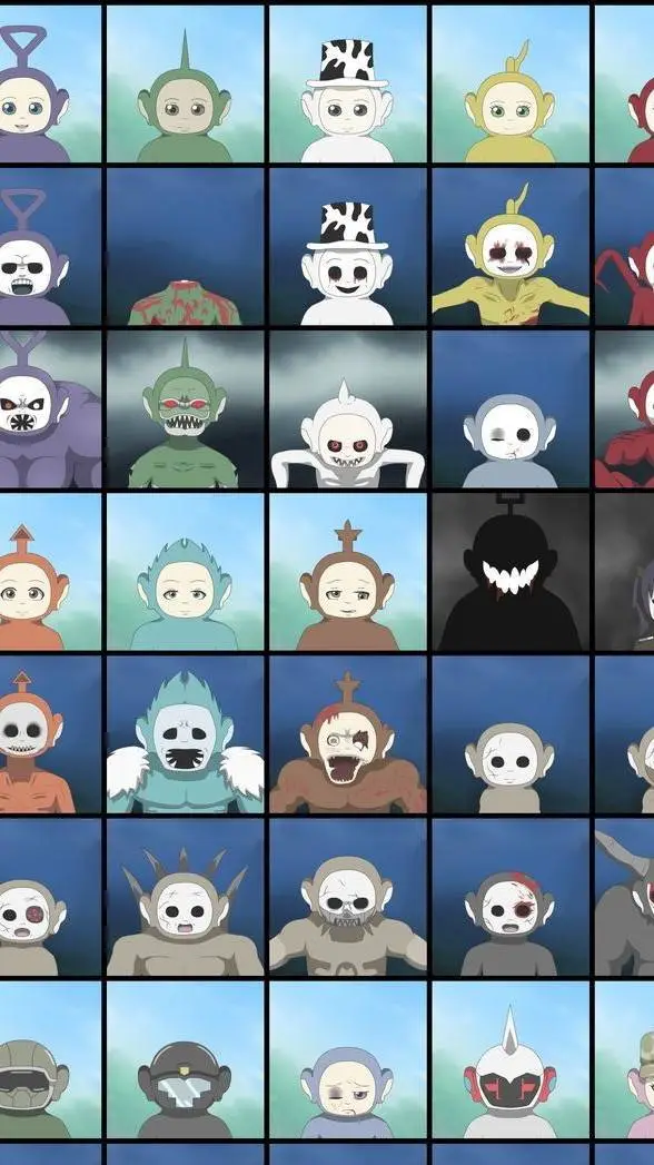 ai character: Slendytubbies  background