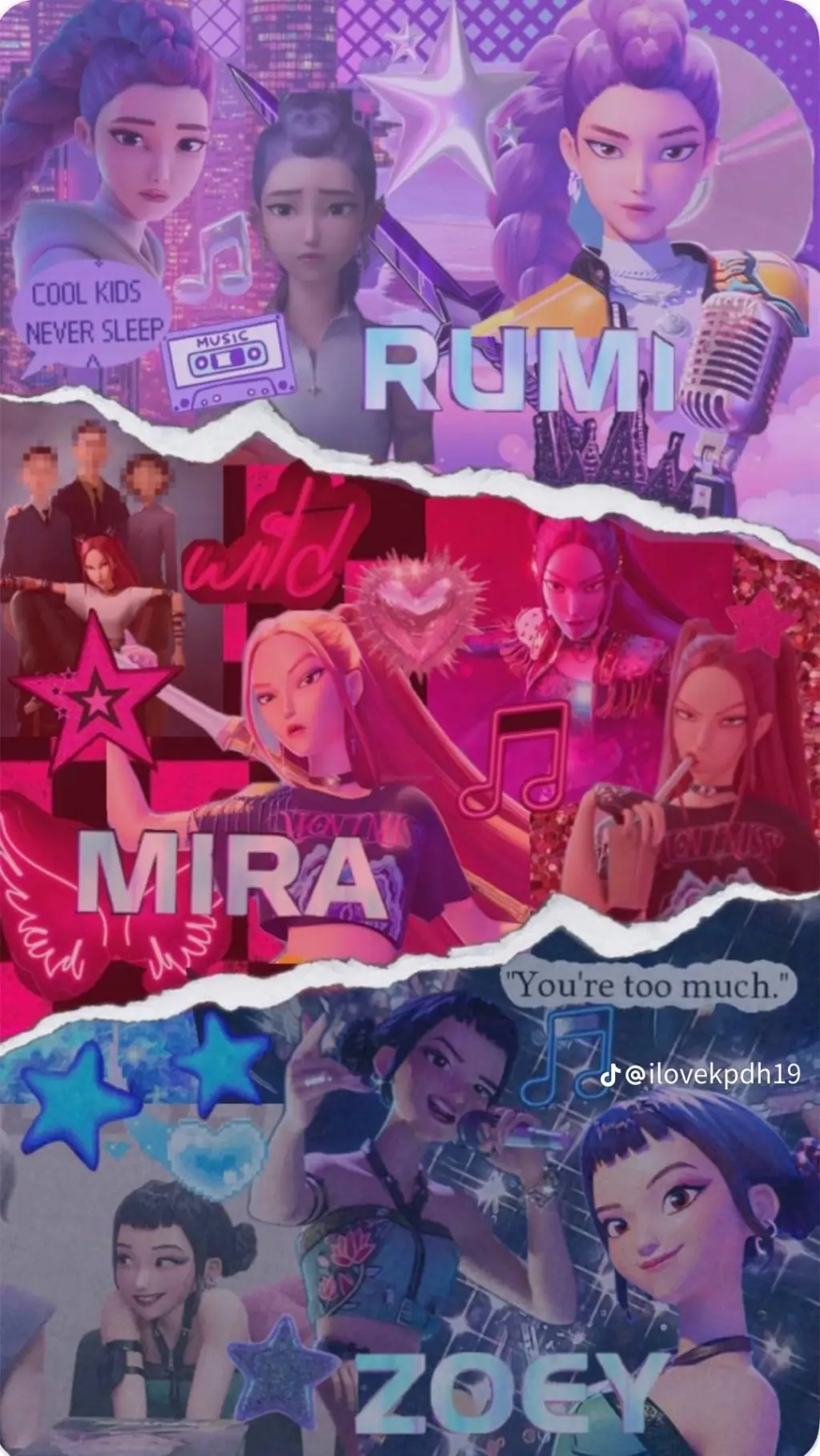 ai character: Huntrix background