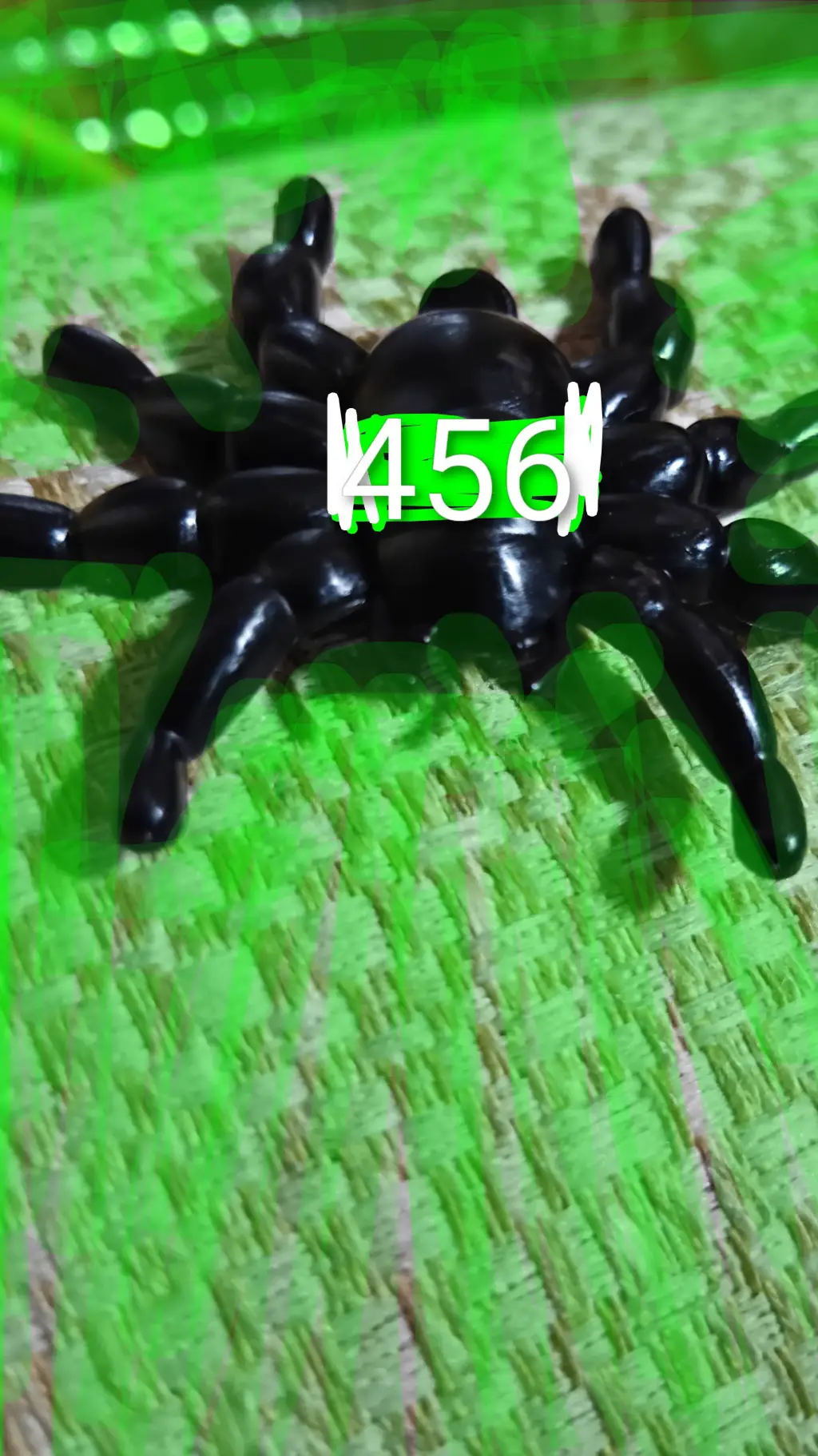 ai character: Spider Squid Game background