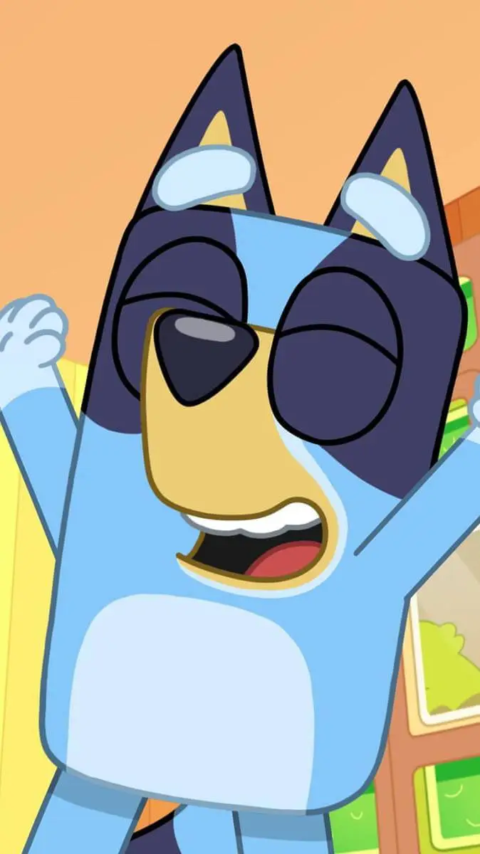 ai character: Bluey background