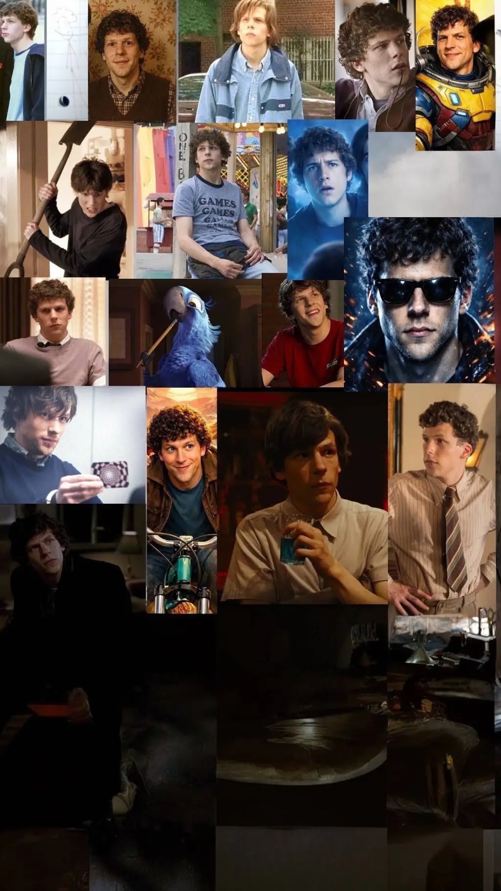 ai character: Jesse Eisenberg background