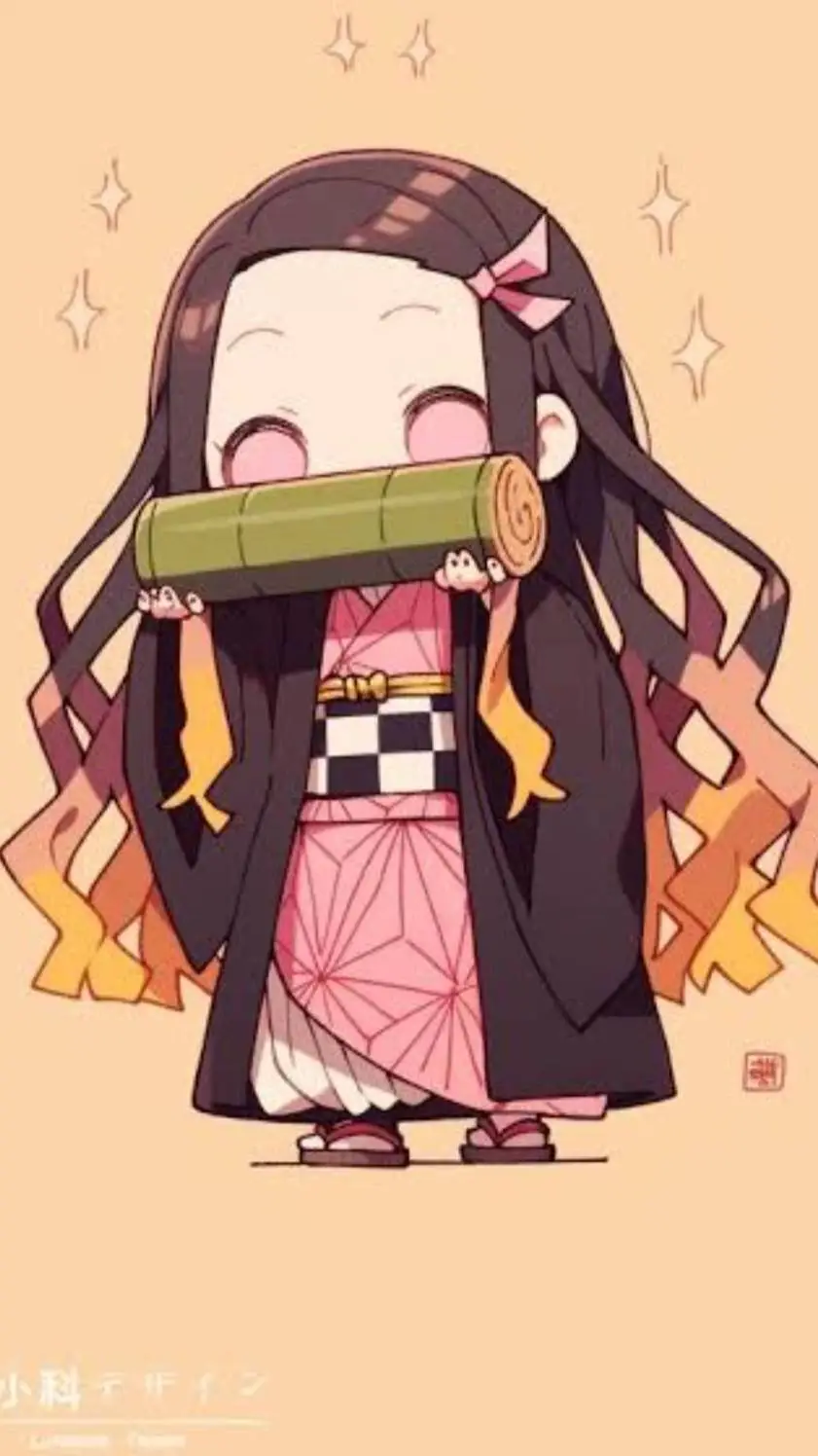 ai character: nezuko bebé  background