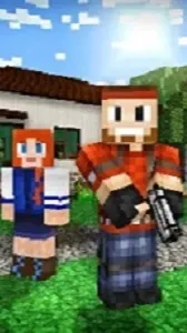 ai character: Pixel gun 3D Story background