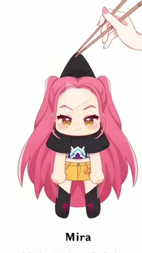 ai character: Mira kdh❤ background