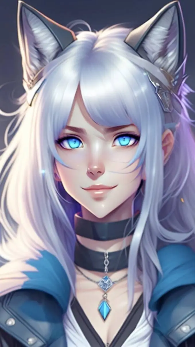 ai character: luna background