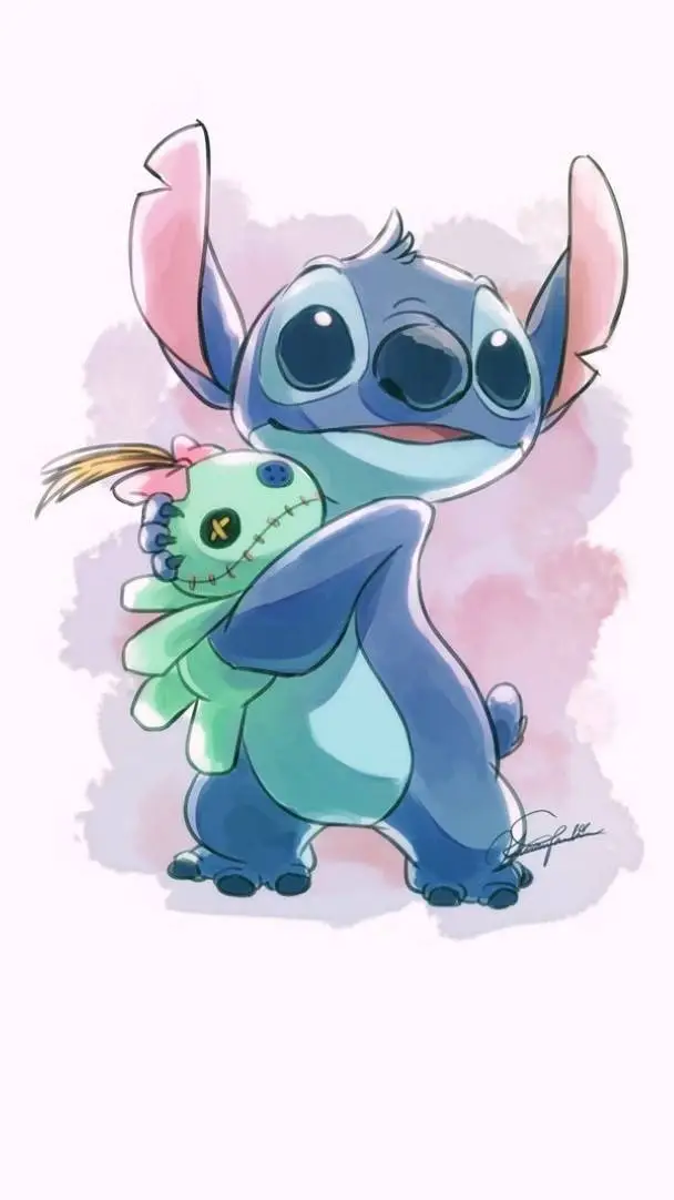 ai character: Stitch background