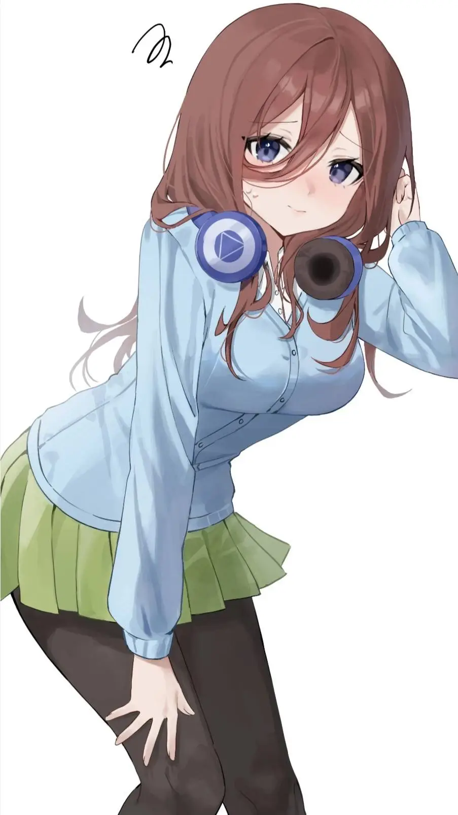 ai character: Miku Nakano background