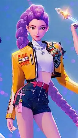 ai character: k-pop demon Hunter background