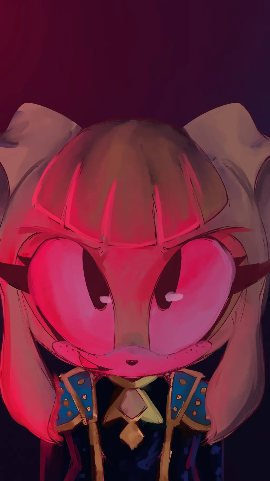 ai character: sonic demon hunter background
