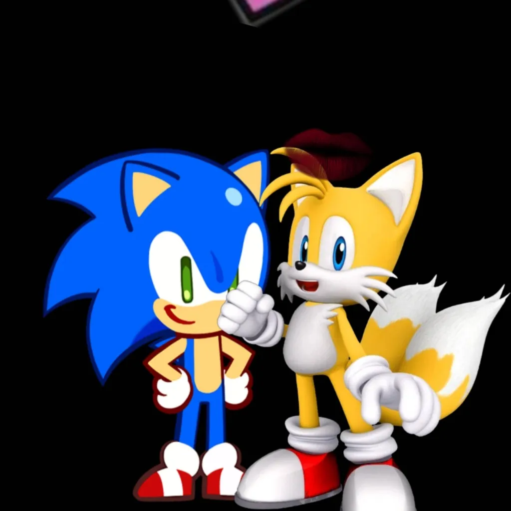 chat with ai character: Tails Kiss Sonic