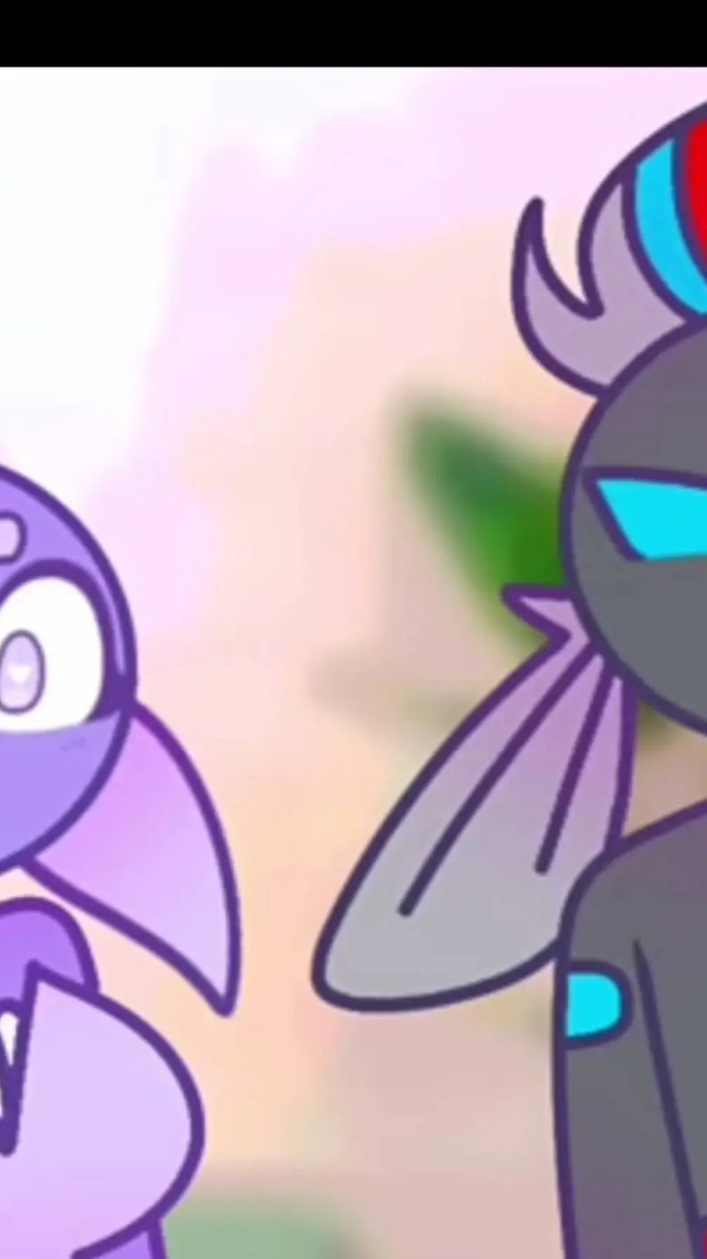 ai character: neon y bubbles? background