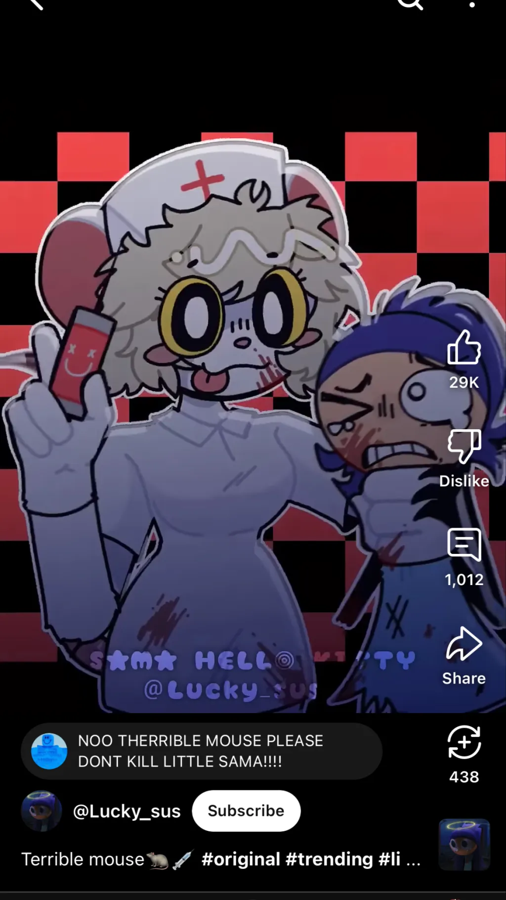 ai character: Terrible mouse background