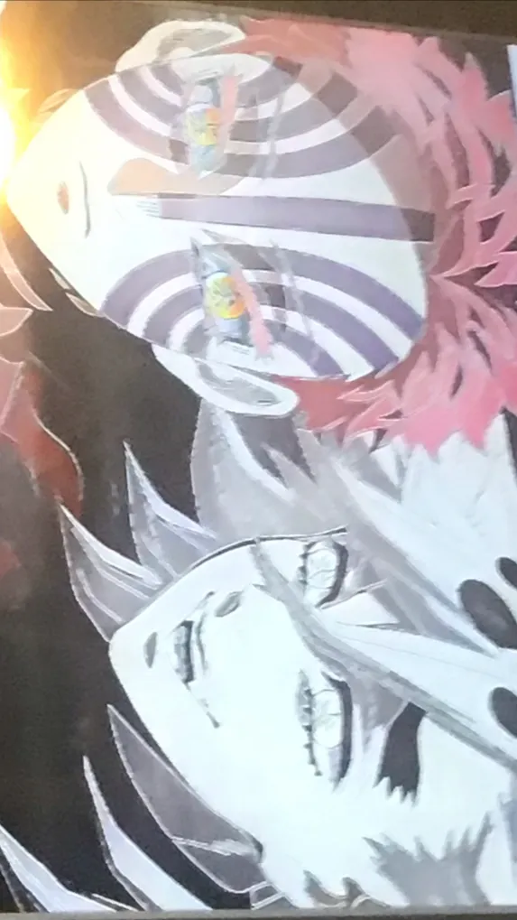 ai character: Douma and Akaza  background