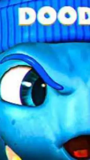 ai character: doodle and arkey background