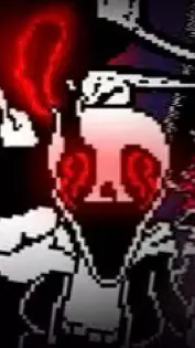 ai character: VHS background