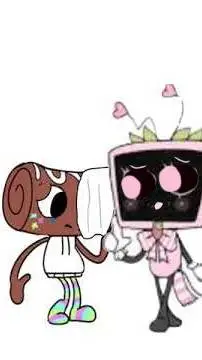 ai character: pink vee  background