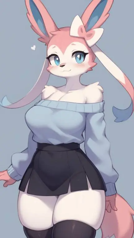 ai character: Miley (sylveon) background