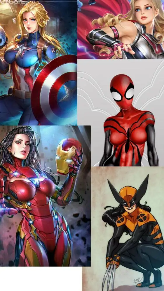 ai character: avengers fem background