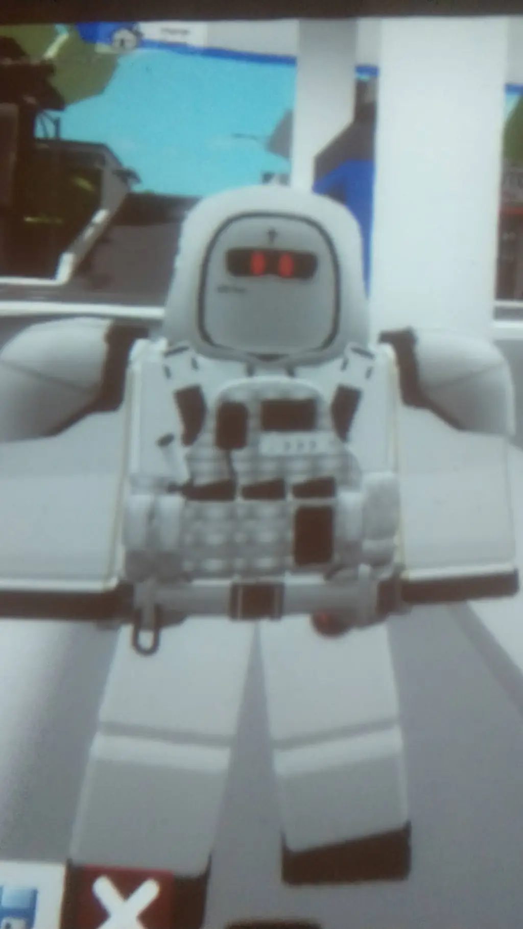 ai character: blackout background