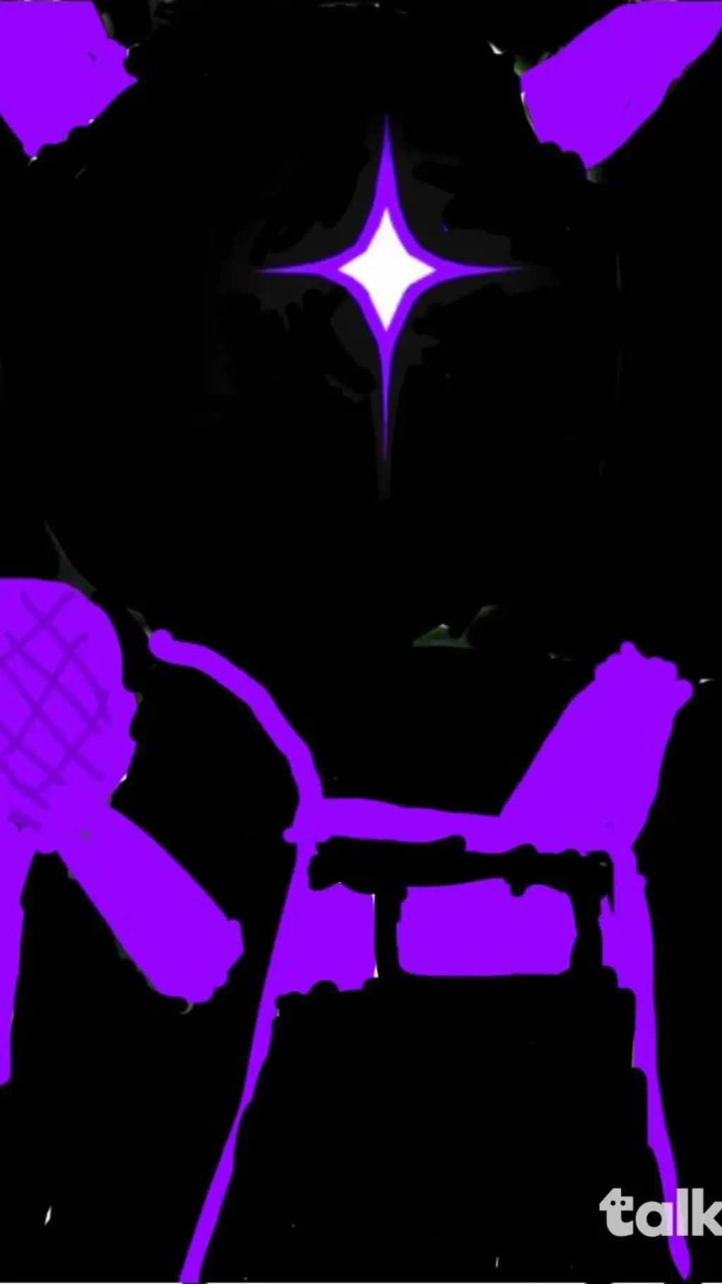 ai character: Ultravoid blackout background