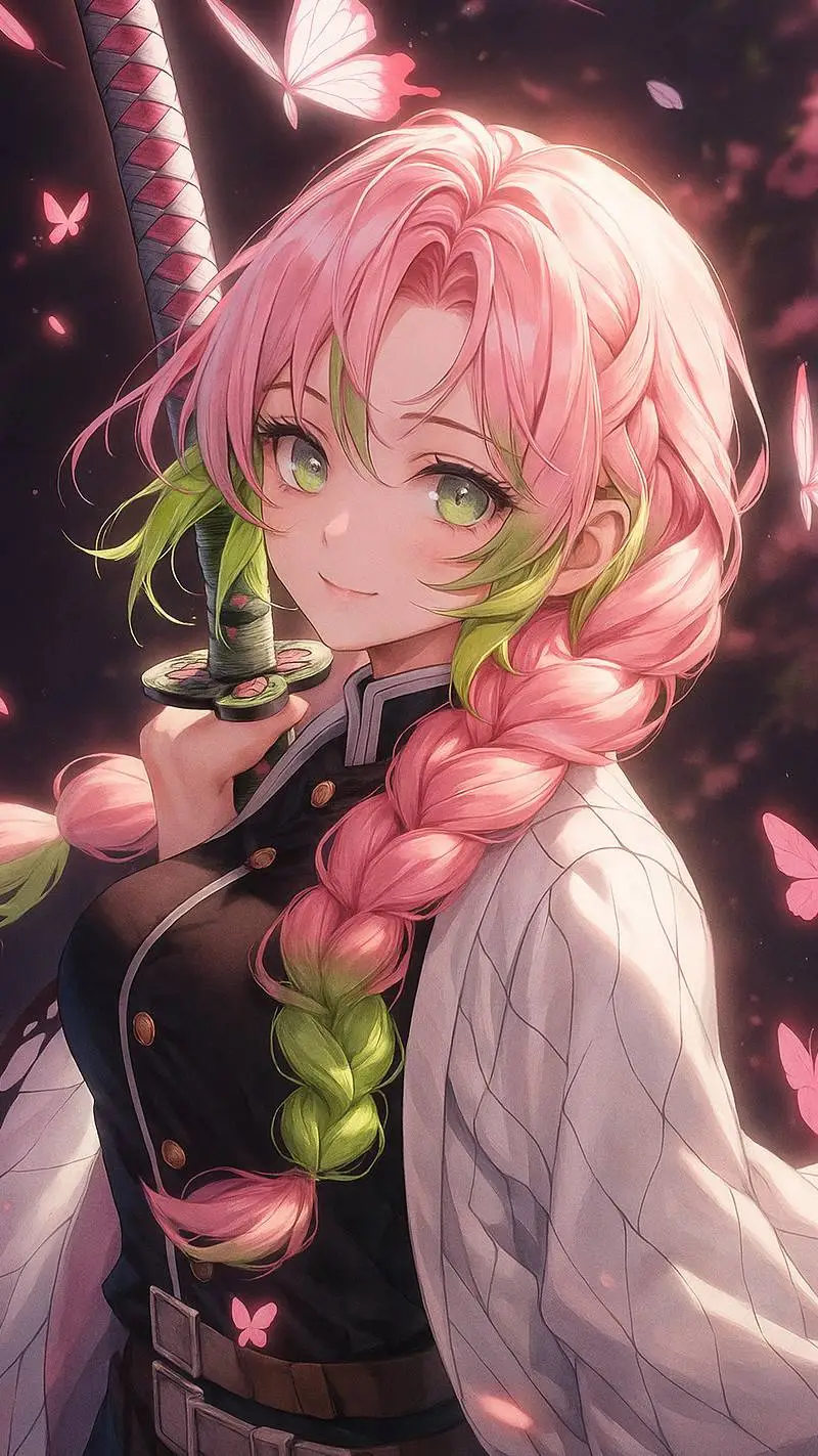 ai character: Mitsuri Kanroji ❤️ background