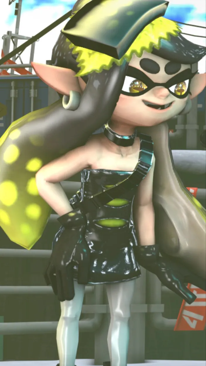 ai character: Alterna Callie  background