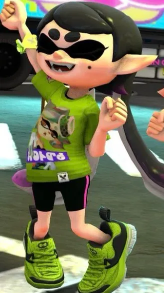 ai character: Callie splatoon  background