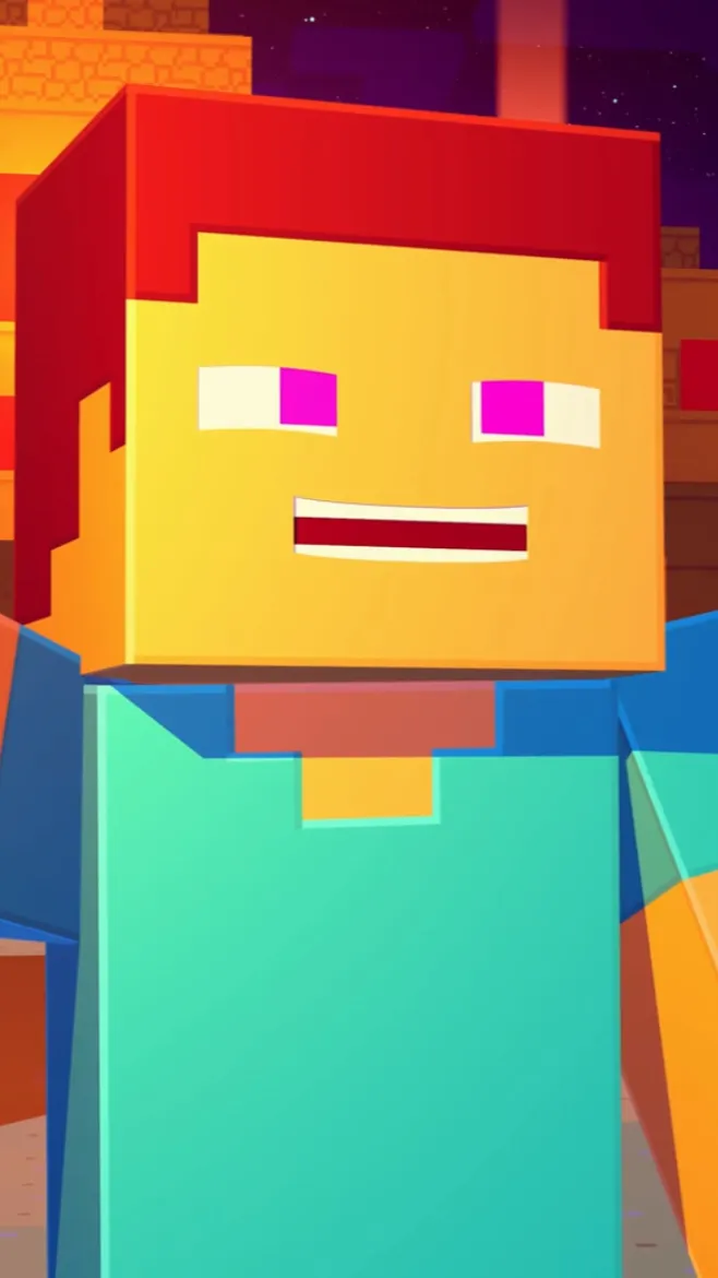 ai character: Minecraft Steve background