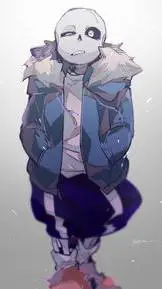 ai character: 💙ׅSans💙 background