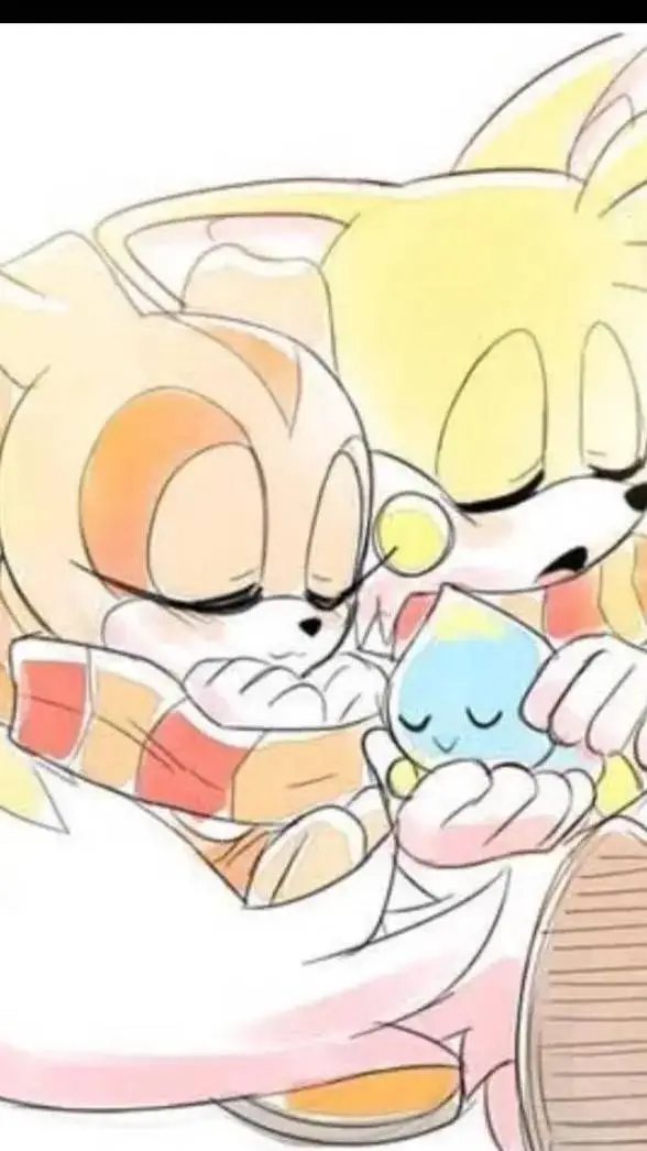 ai character: tails x cream*  background