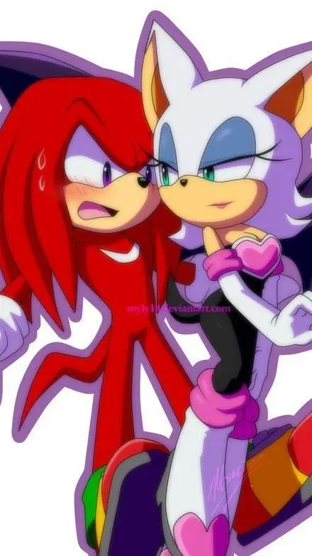 ai character: knukles x rouge  background