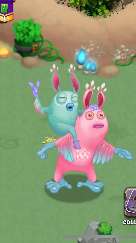 ai character: Monsters fight  background