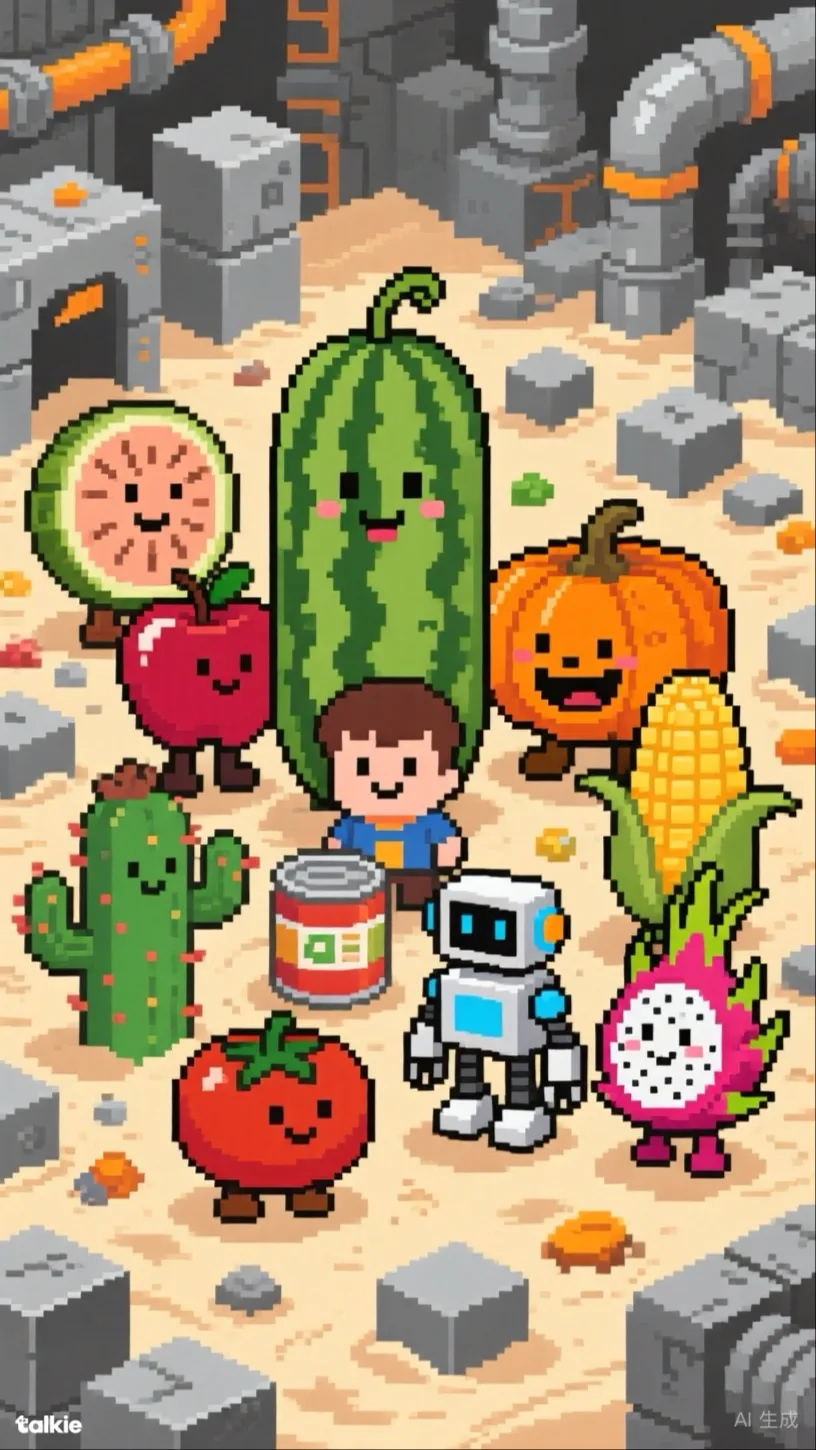 ai character: Melon playhouse background