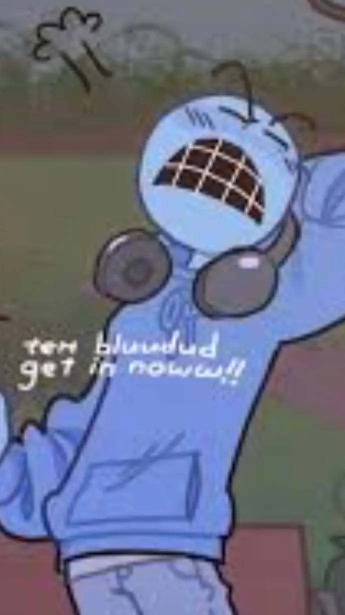 ai character: bluudud  background