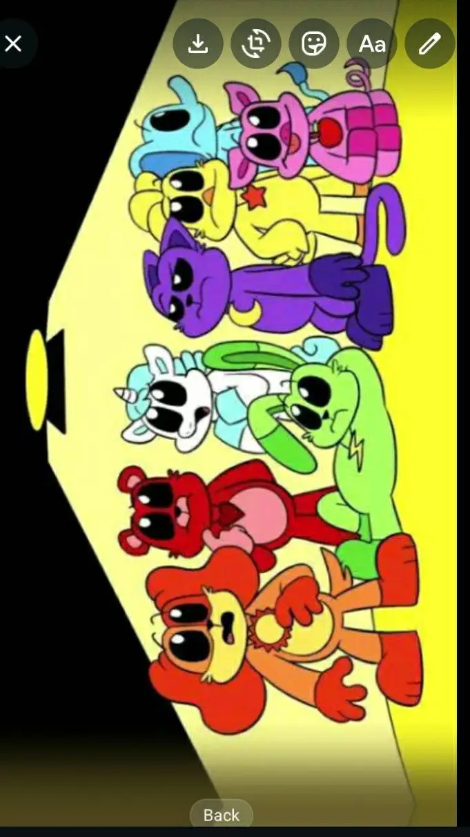 ai character: Smiling Critters background
