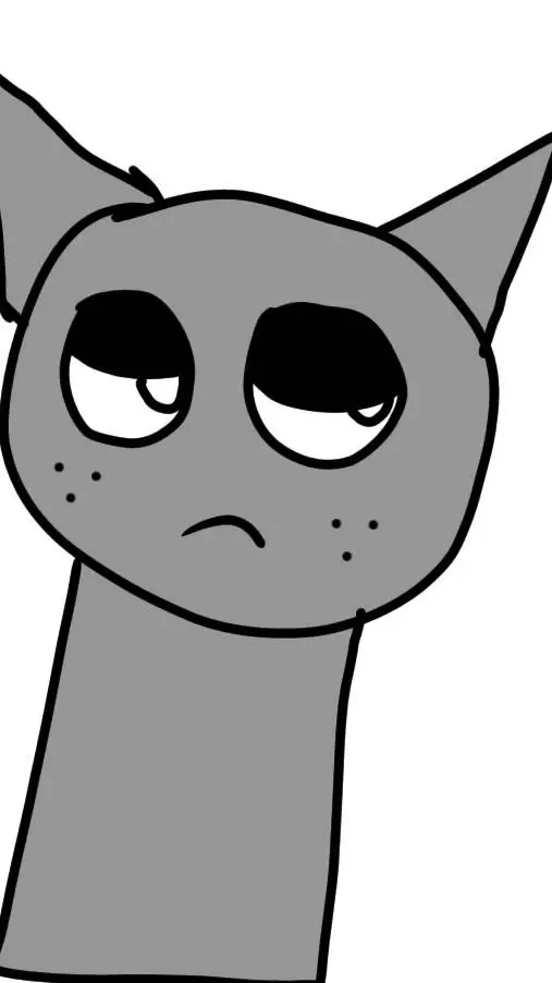 ai character: Gray background