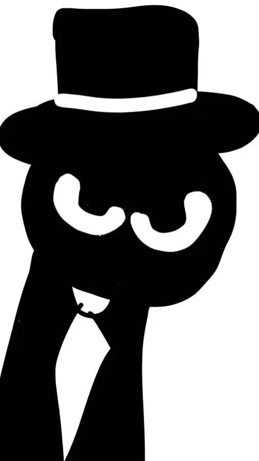 ai character: Black background