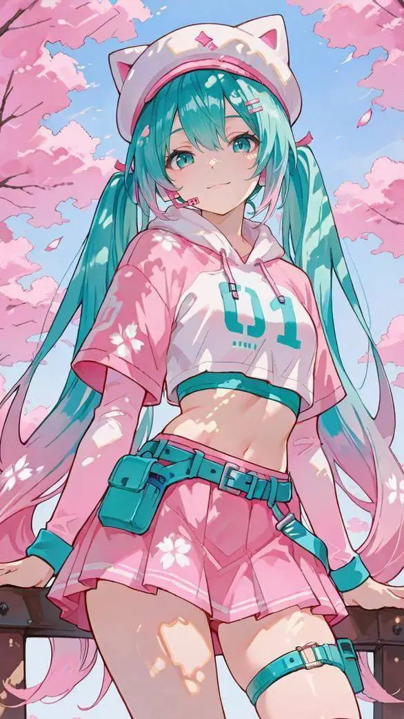 ai character: Miku  background