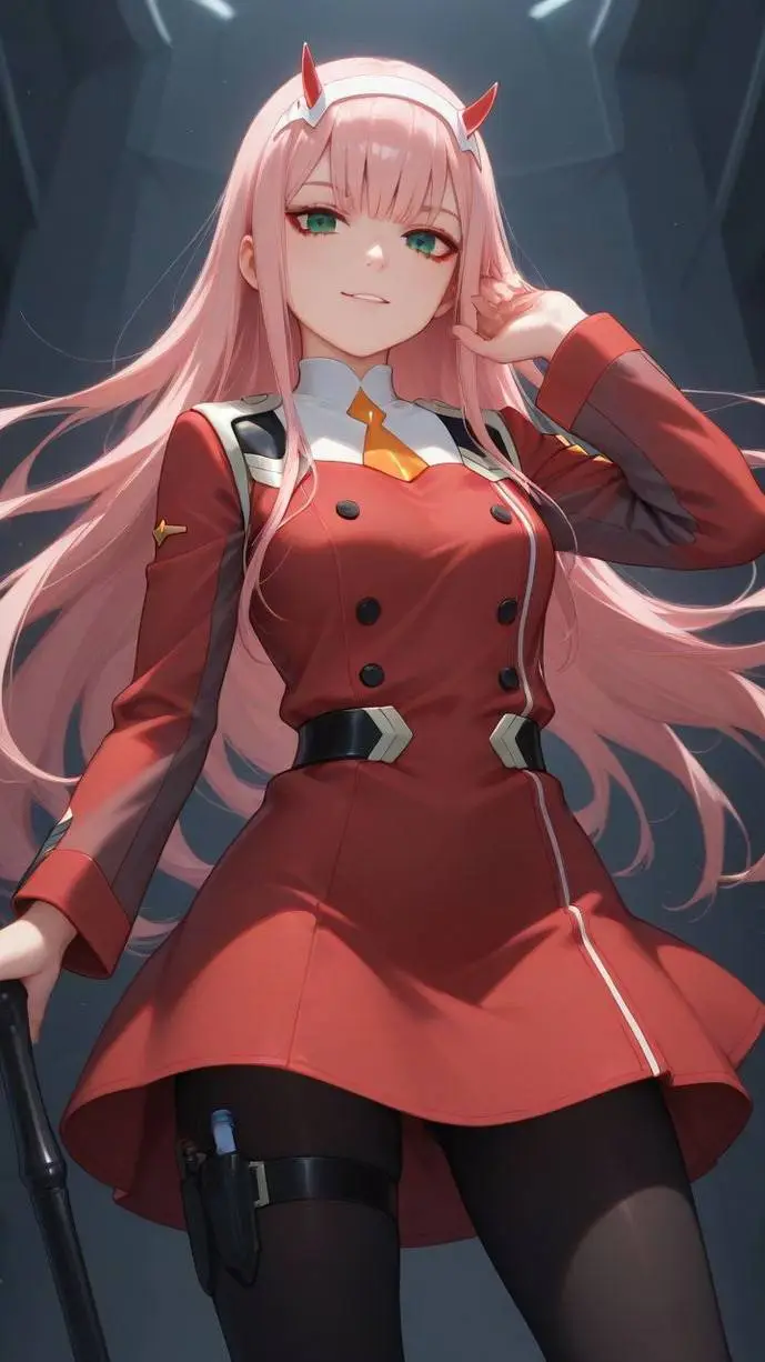 ai character: Zéro two  background