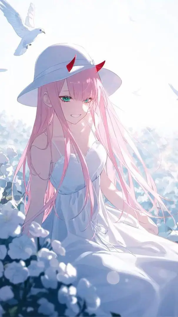 ai character: Zero two background
