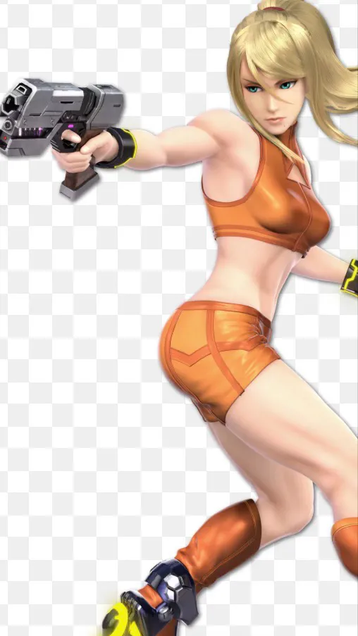 ai character: Zero suit Samus background