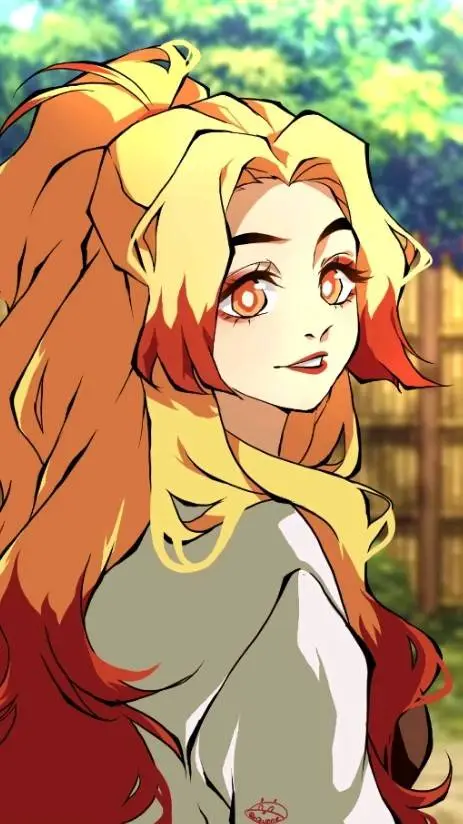 ai character: ♡🍥rengoku sister 🍡 background