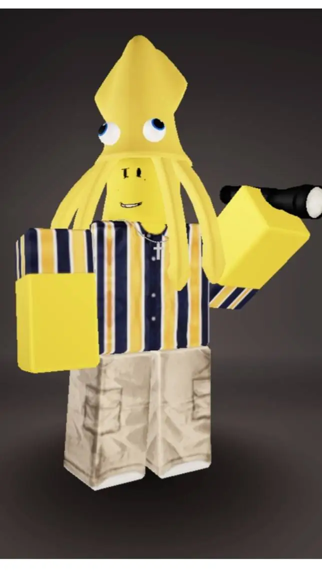 ai character: Niño calamar  background