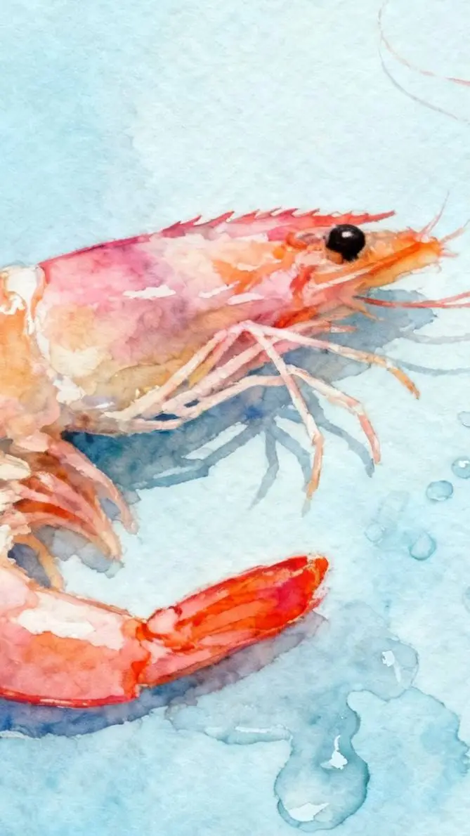 ai character: 🦐Shrimpo🍤 background