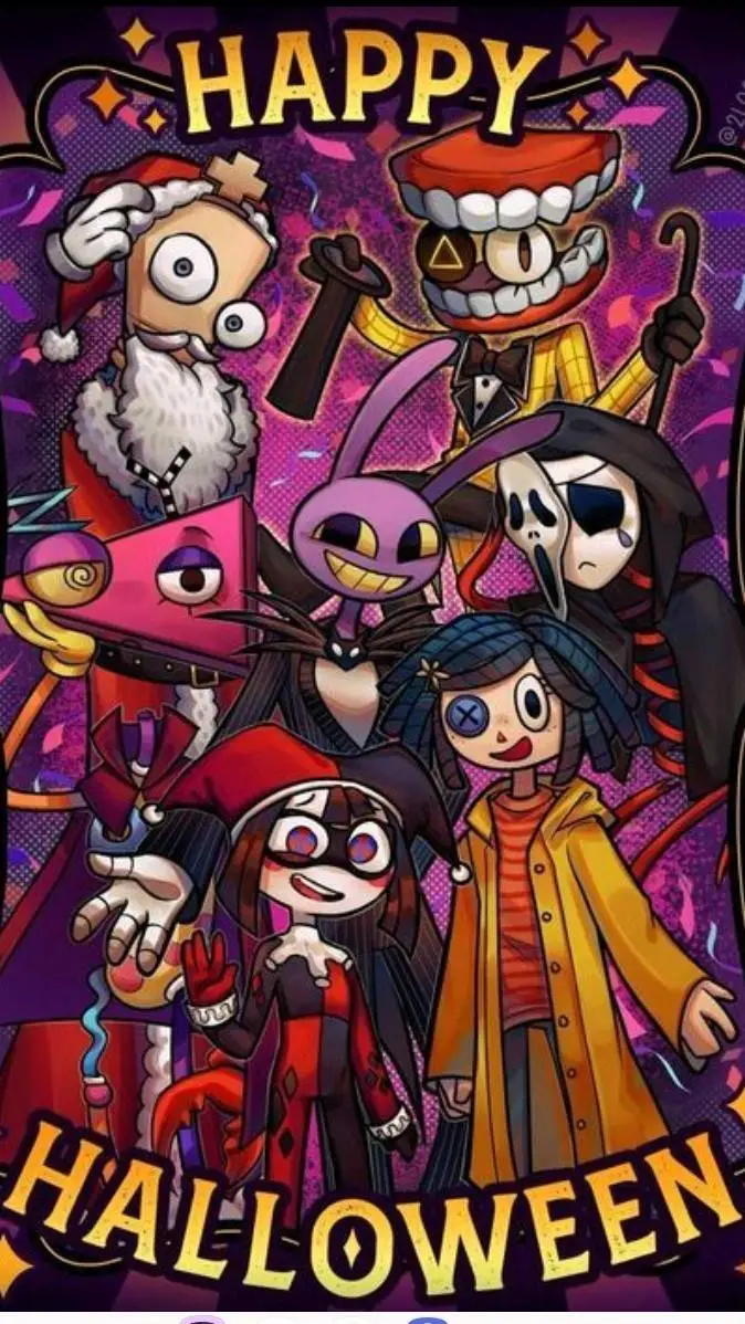 ai character: tadc halloween background