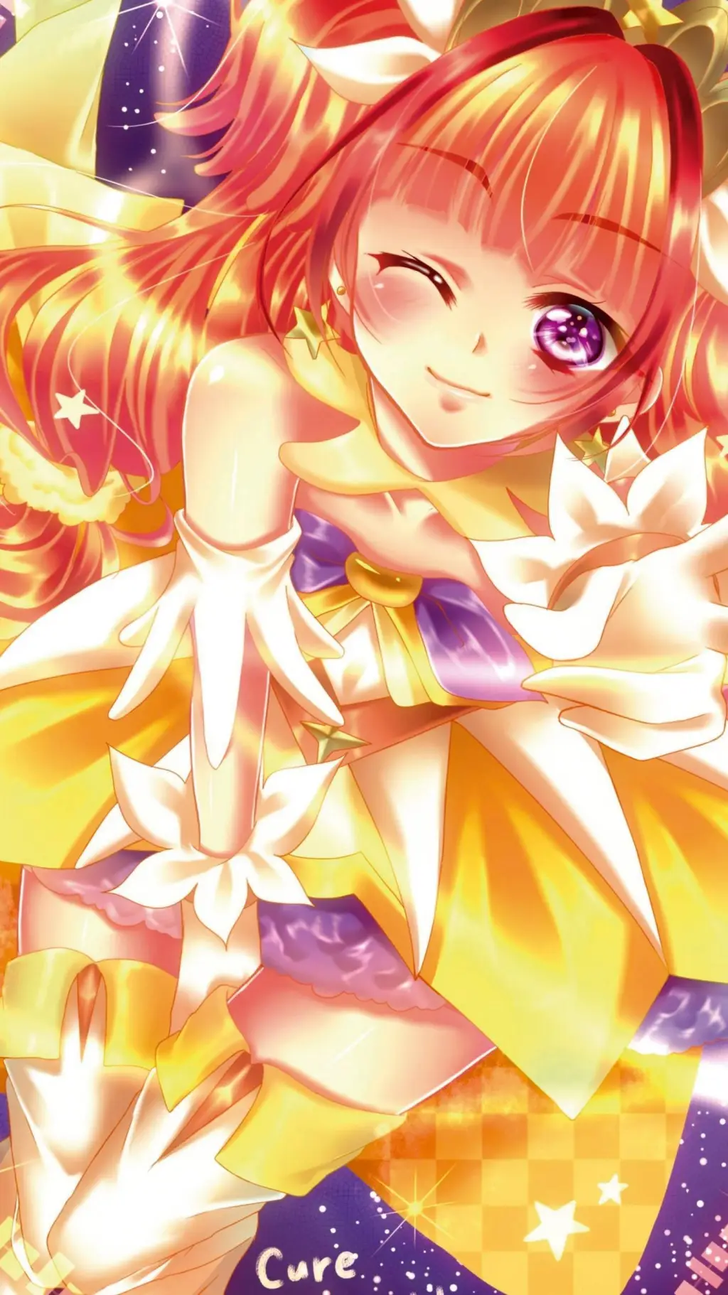 ai character: cure twinkle  background