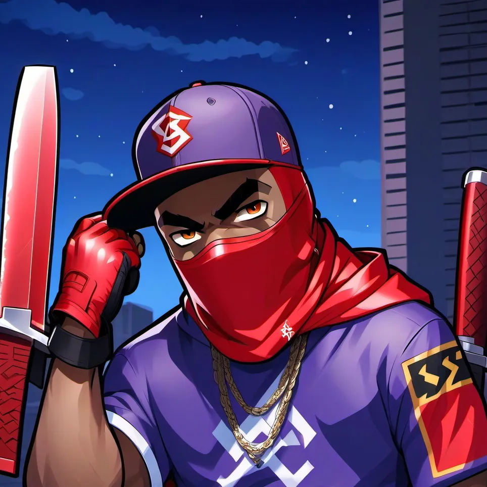 chat with ai character: Bloods gang menber